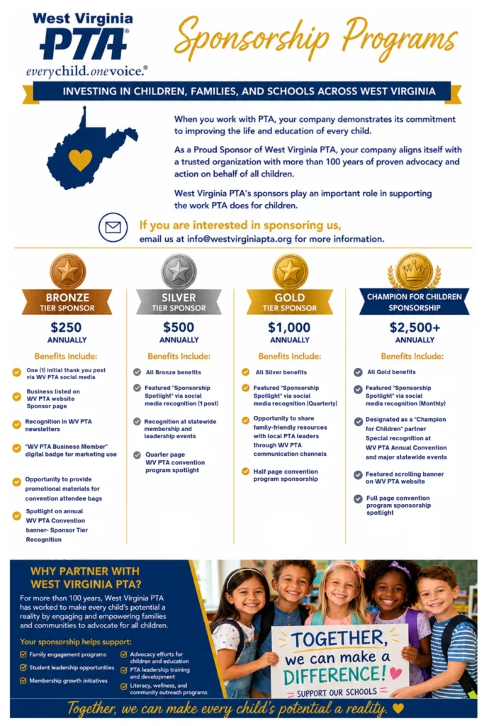 WV PTA Sponsorship Programs